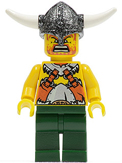 LEGO Minifigure-Viking Warrior 6a-Vikings-VIK017-Creative Brick Builders